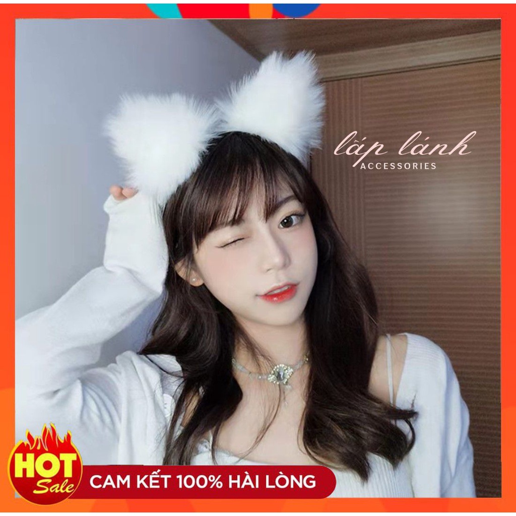 [CÓ SẴN] CÀI TÓC BĂNG ĐÔ HÌNH TAI MÈO CÁO ĐÍNH CHUÔNG LÔNG MỊN THỜI TRANG DỄ THƯƠNG PHONG CÁCH HÀN QUỐC 221BD004