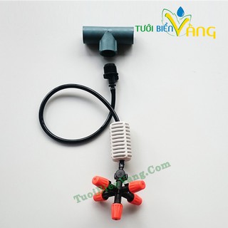 Set 10 béc tưới phun sương 5 hướng kèm đủ phụ kiện