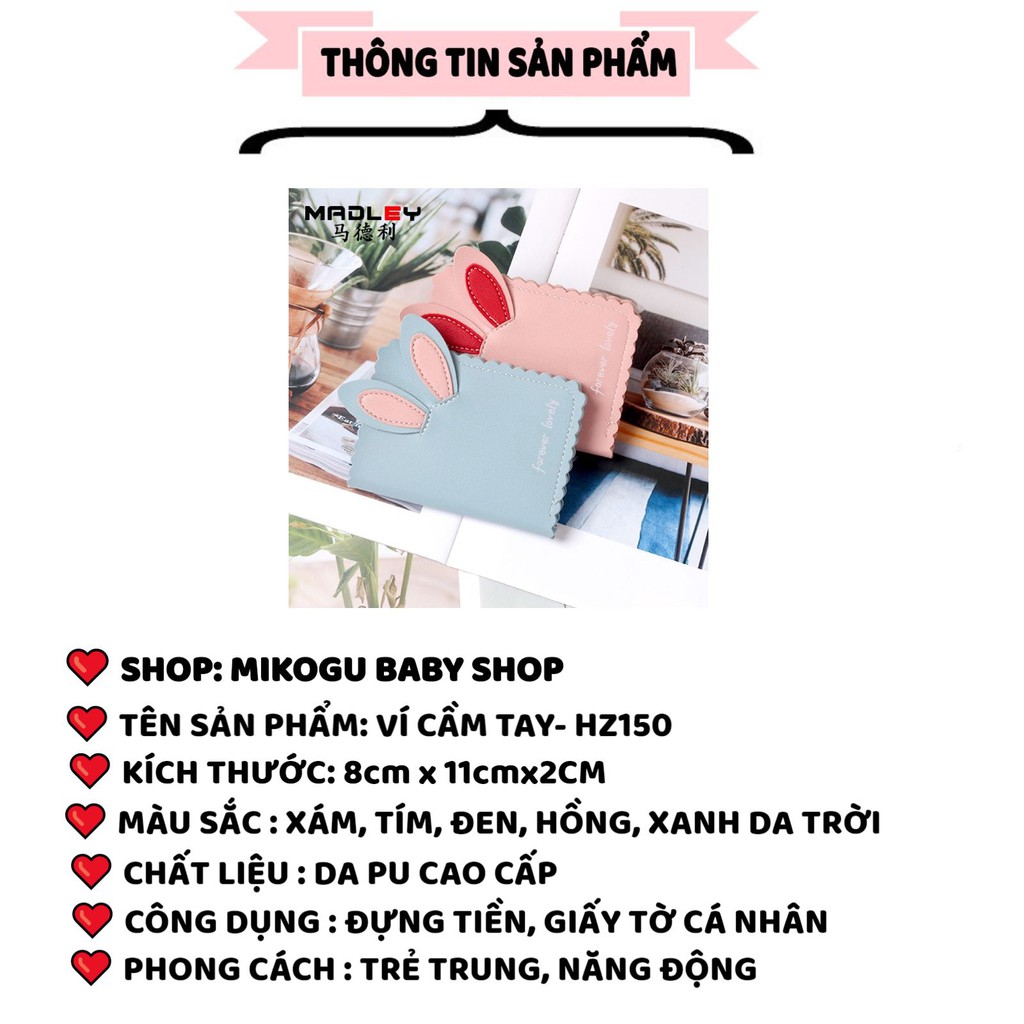 Ví Da Nữ ❤️Ví Nữ mini nhỏ gọn bỏ túi siêu dễ thương ❤️ Ví Nữ thời trang cao cấp giá rẻ mã HZ150