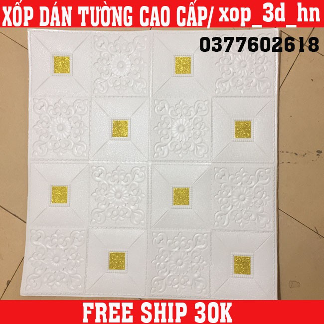 MIẾNG XỐP DÁN TƯỜNG LOẠI NHŨ 3D CÁCH ÂM CÁCH NHIỆT 70CM * 77CM | BigBuy360 - bigbuy360.vn