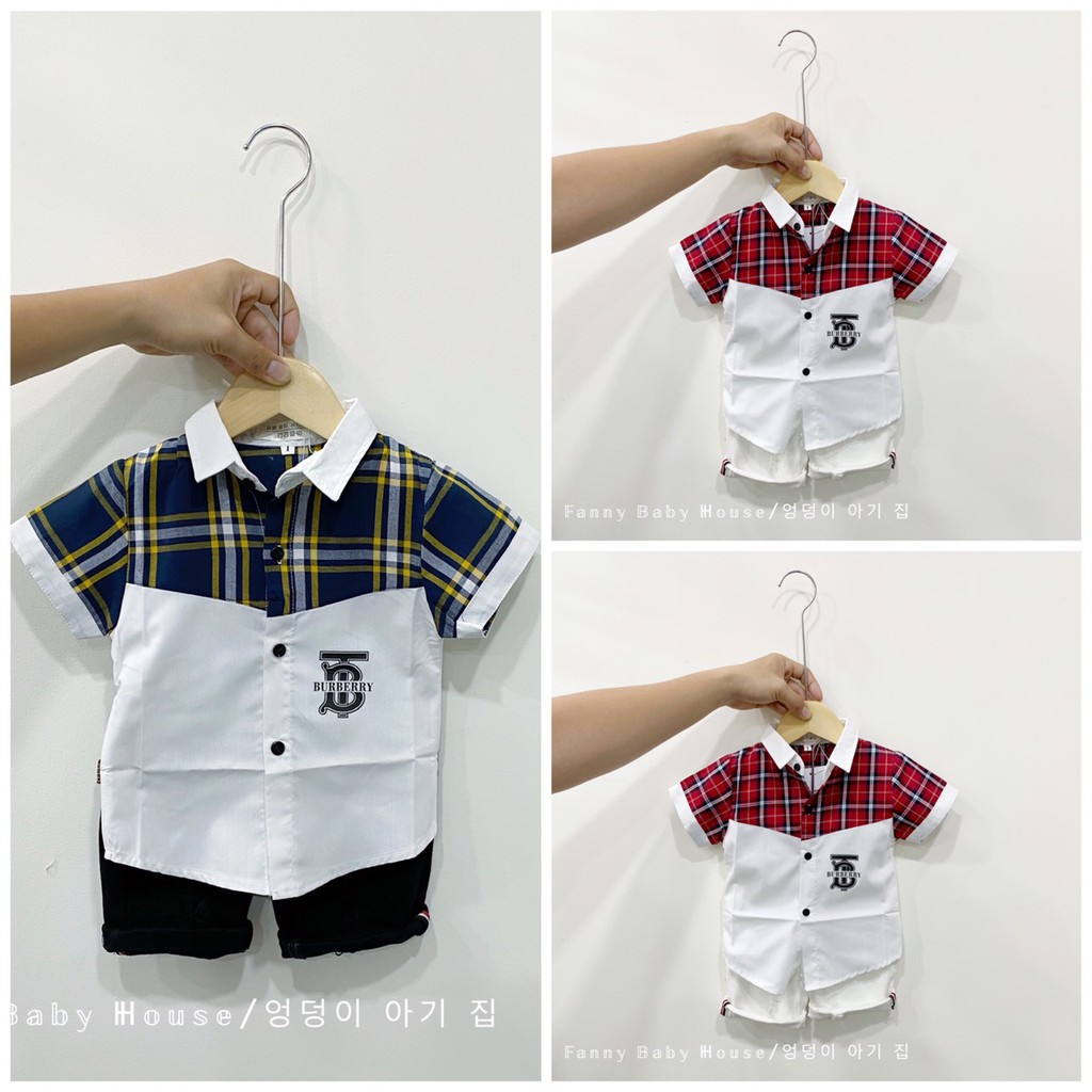 Áo Sơ Mi Bbr Trắng Bé Trai Cotton 4 Chiều Siêu Mềm Mịn