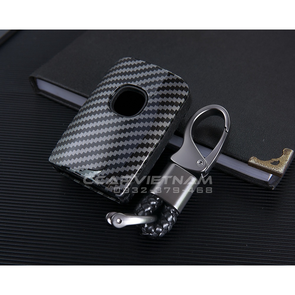 Ốp Chìa Khoá Mazda 3 (2020-2023), Mazda CX3, CX-30 (2021-2023) - Bọc Khoá Ô Tô Vân Carbon Cao Cấp Loại I - Ccar Vietnam