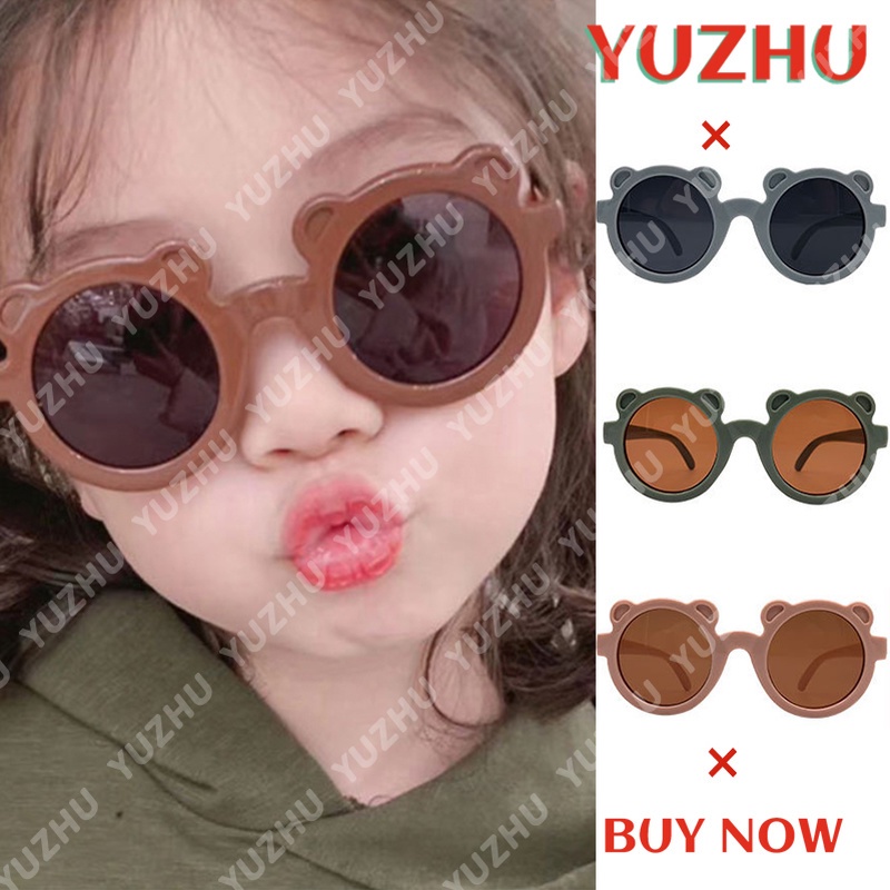 Kính Mát Chống Tia Uv Hình Gấu Hoạt Hình Dễ Thương Cho Bé