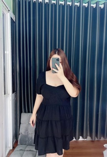 Đầm Cúp Nút Bọc # bigsize 60=>90kg