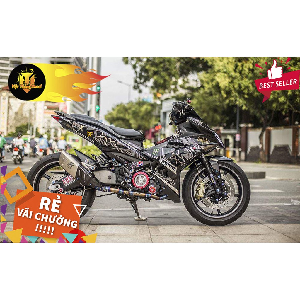 Tem Trùm Exciter 150 Black Panther Đen Bóng Hot Nhất