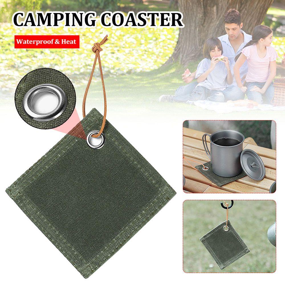 1 Tấm Lót Nướng Bánh Chịu Nhiệt Chống Trượt Bằng Vải Bạt Dành Cho Cắm Trại / Leo Núi / Dã Ngoại