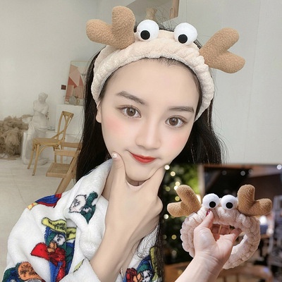 Băng đô Haimeikang vải lông thắt nơ phong cách Hàn Quốc mới dùng rửa mặt cho nữ