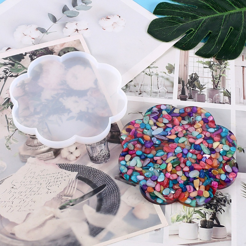 Khuôn Silicon Làm Khay Nhựa Resin Epoxy Diy Phù Hợp Cho Resin