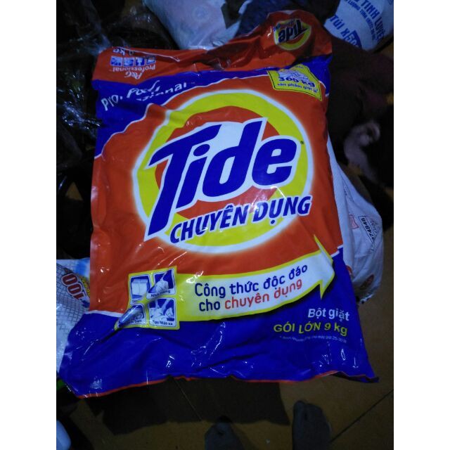 Bột giặt Tide chuyên dụng 9kg chuyên dùng cho máy giặt .