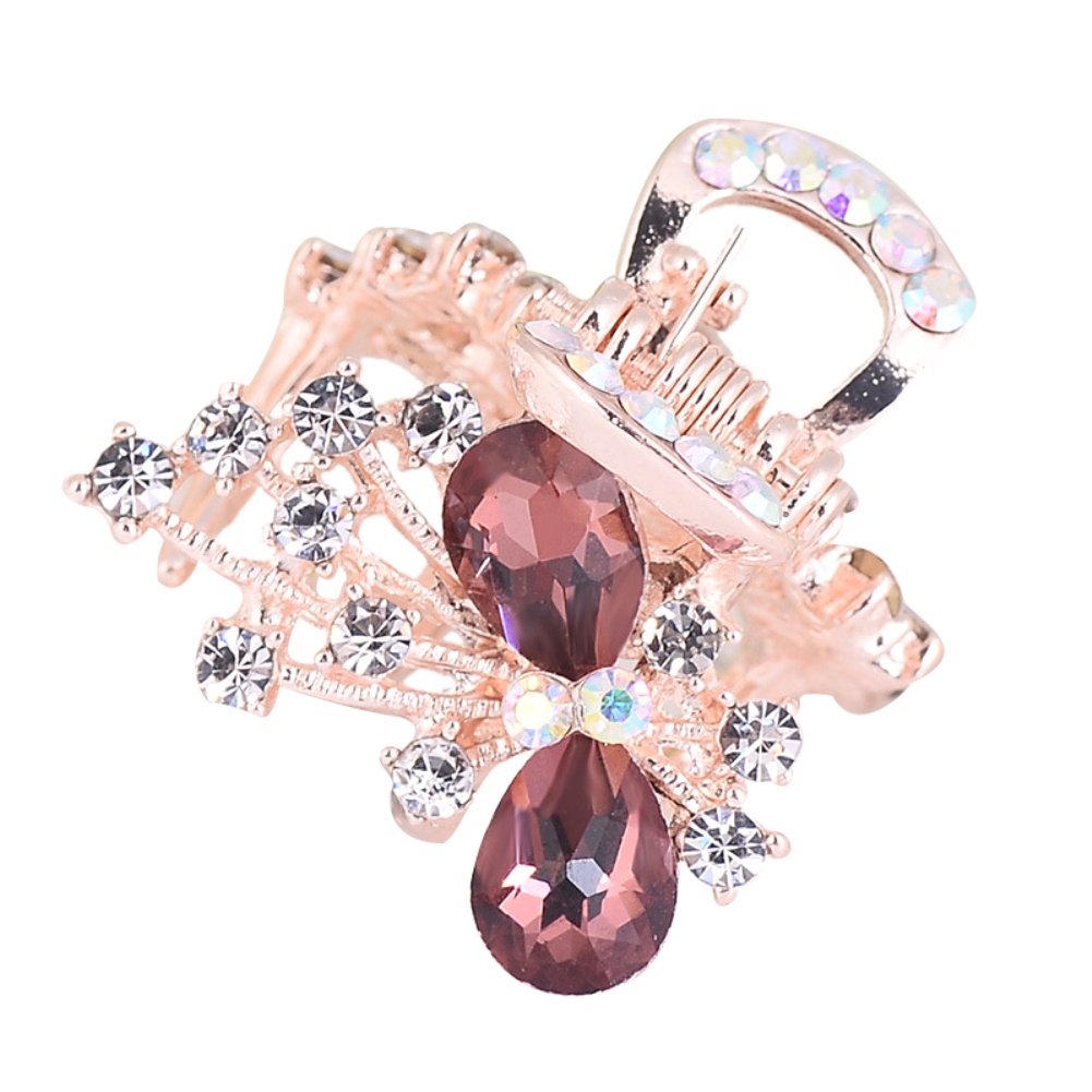 Kẹp tóc hình nơ đính đá nhân tạo lấp lánh