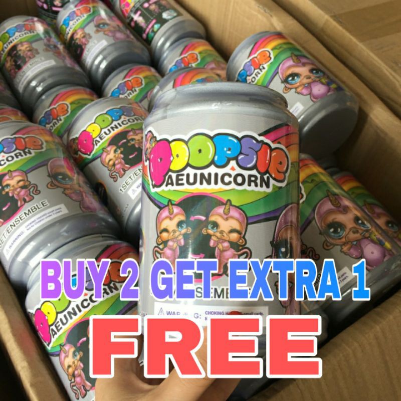 BUY 2 GET 1 FREE!!Surprise eggs Blind box Unicorn Roll-On Can Blind Box Shake Slime DIY Poopsie Sparkly Cutie kids Blind Bag Toys for Children