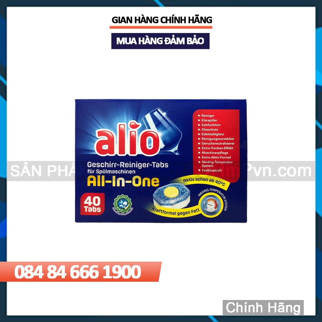 Viên rửa bát Alio All in one 40 viên