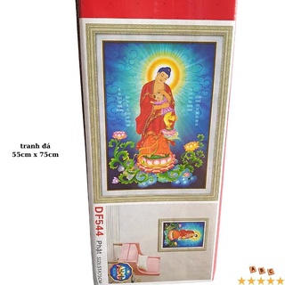 Tranh đính đá phật a di đà DF544 (55cm x 75cm)