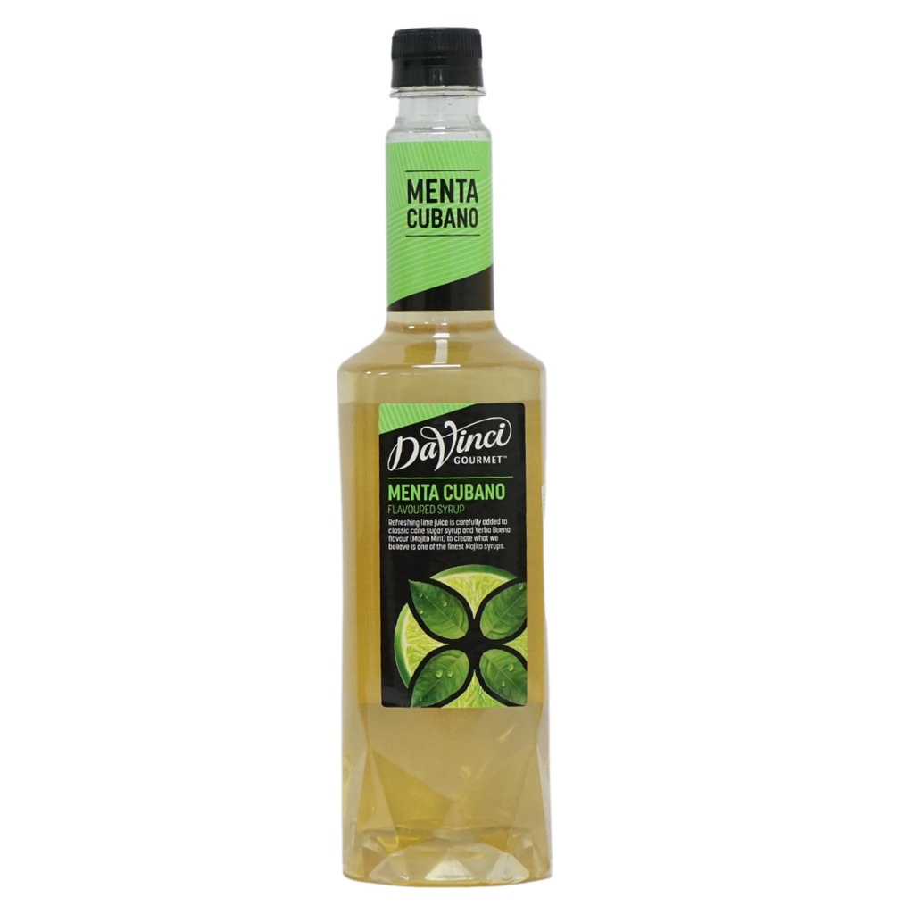 Siro Mojito Davinci Gourmet (Menta Cubano syrup) - chai 750ml  - Hàng chính hãng
