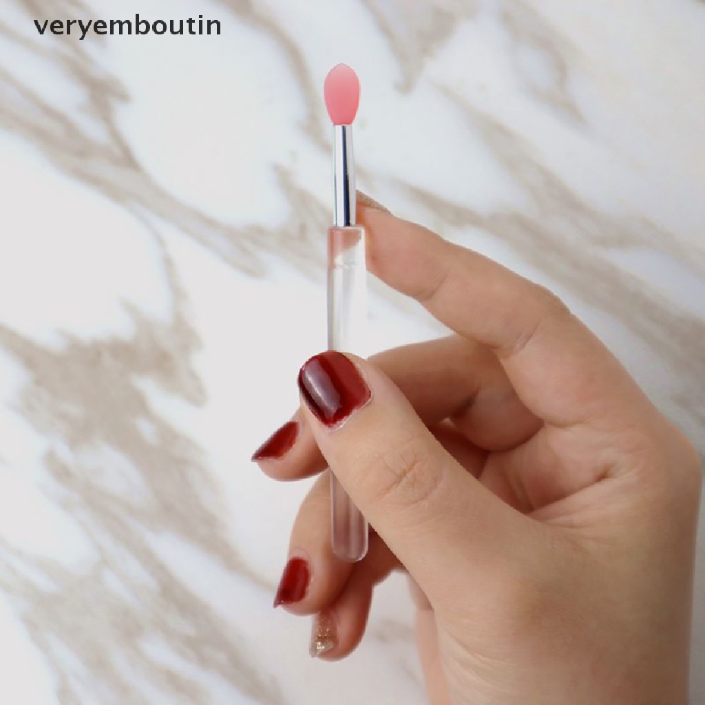 Set 2 Cọ Tô Son Môi Bằng Silicone Đa Năng Tiện Dụng