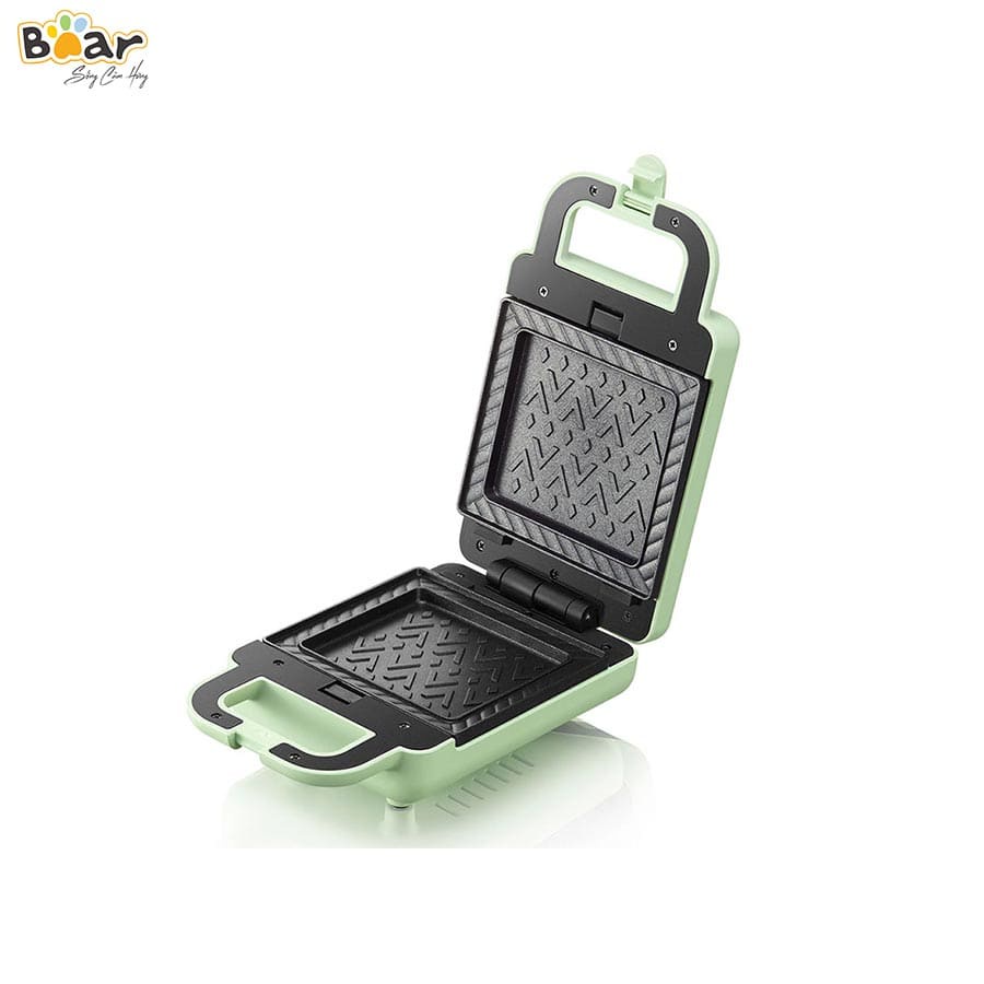 Máy Nướng Bánh Mì Kẹp Nướng Bánh Sandwich Làm Bánh Waffle, Rán Trứng Xúc Xích Bear DBC-P06N2 (Bảo hành 18 tháng)