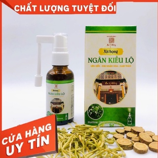 XỊT HỌNG NGÂN KIỀU LỘ (100% Chiết xuất từ thảo dược, giảm nhanh ngứa họng, đau rát họng,khàn giọng, cắt cơn ho, ..)