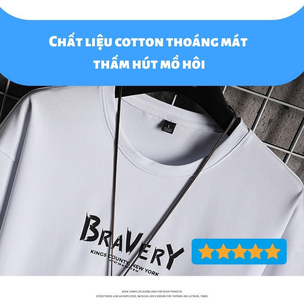 Quần áo hè nam bộ thể thao nam mùa hè cộc tay vải thun cotton đẹp cao cấp Tigermen áo ngắn tay unisex nam nữ form rộng