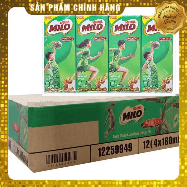 Lốc sữa Milo 180ml 4 Hộp