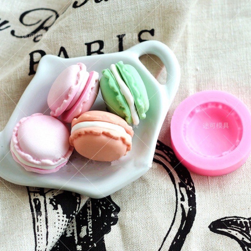 Khuôn silicon hình bánh macaron nhiều mẫu nhập khẩu