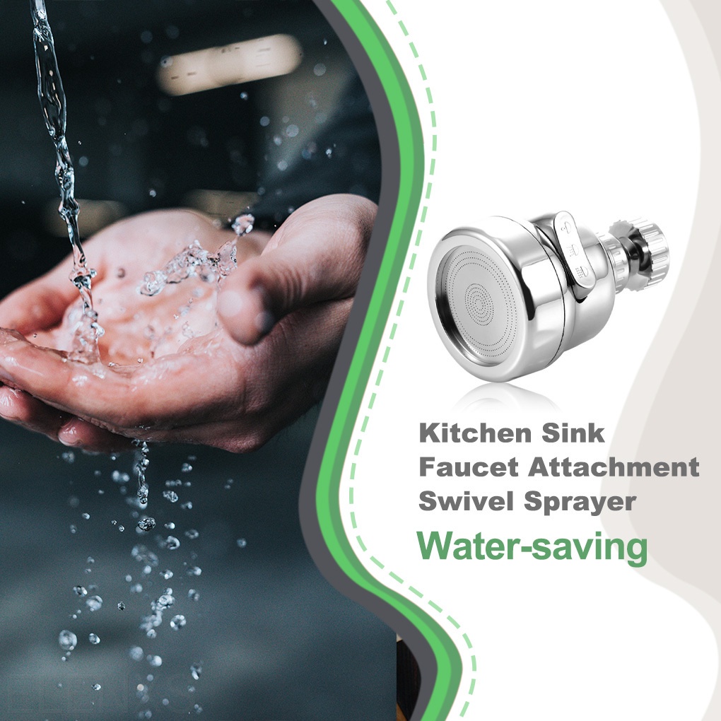 Vòi nước nhà tắm/nhà bếp tiết kiệm nước xoay 360 độ điều chỉnh được loại 1 ELEN