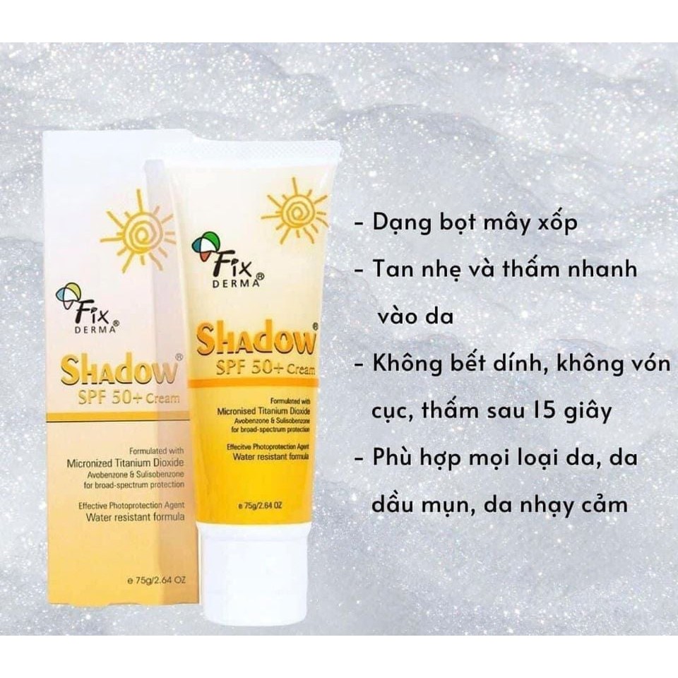 KEM CHỐNG NẮNG SPF 50+ FIXDERMA SHADOW SPF 50+ CREAM