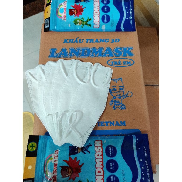 Khẩu trang Trẻ Em Landmask kid KF94 đủ 8 mầu sắc,1 gói 6 chiếc
