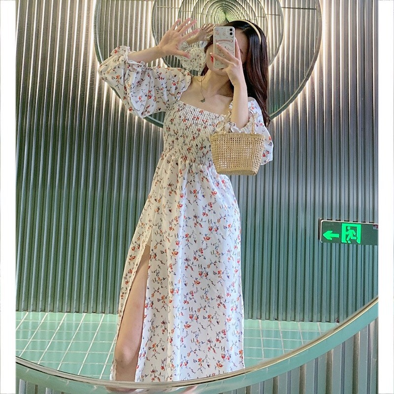 Váy Hoa Nhí Đẹp, chất Lụa Sieeuy mịn, Kiểu dáng dáng dài tay | BigBuy360 - bigbuy360.vn