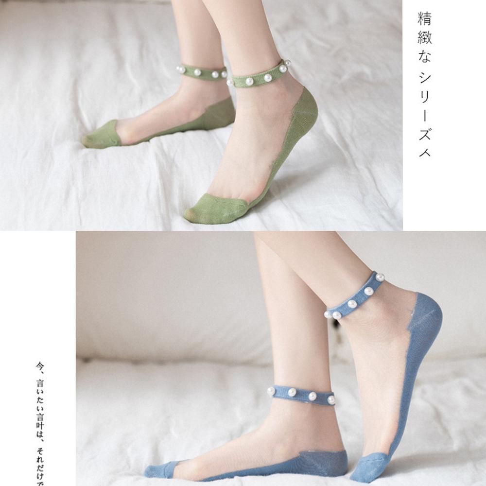 Vớ Lưới Cotton Nylon Phối Ren Thoáng Khí