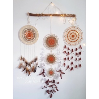 [FOLLOW US GIẢM 30K] Bộ dreamcatcher 3 cái phụ kiện trang trí nhà cửa size lớn nhiều màu