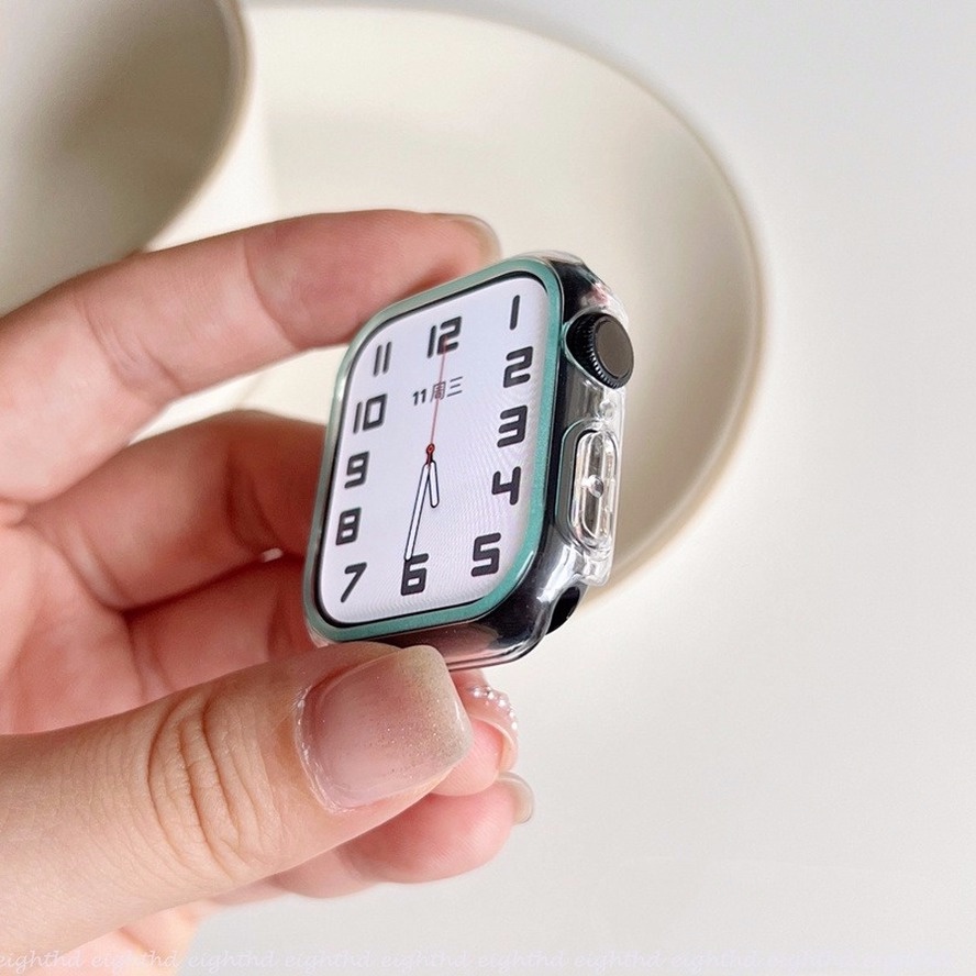 Ốp Bảo Vệ Mặt Đồng Hồ Thông Minh Series 7 6 SE 5 4 3 2 1 Kích Thước 45mm 41mm 44mm 40mm 42mm 38mm