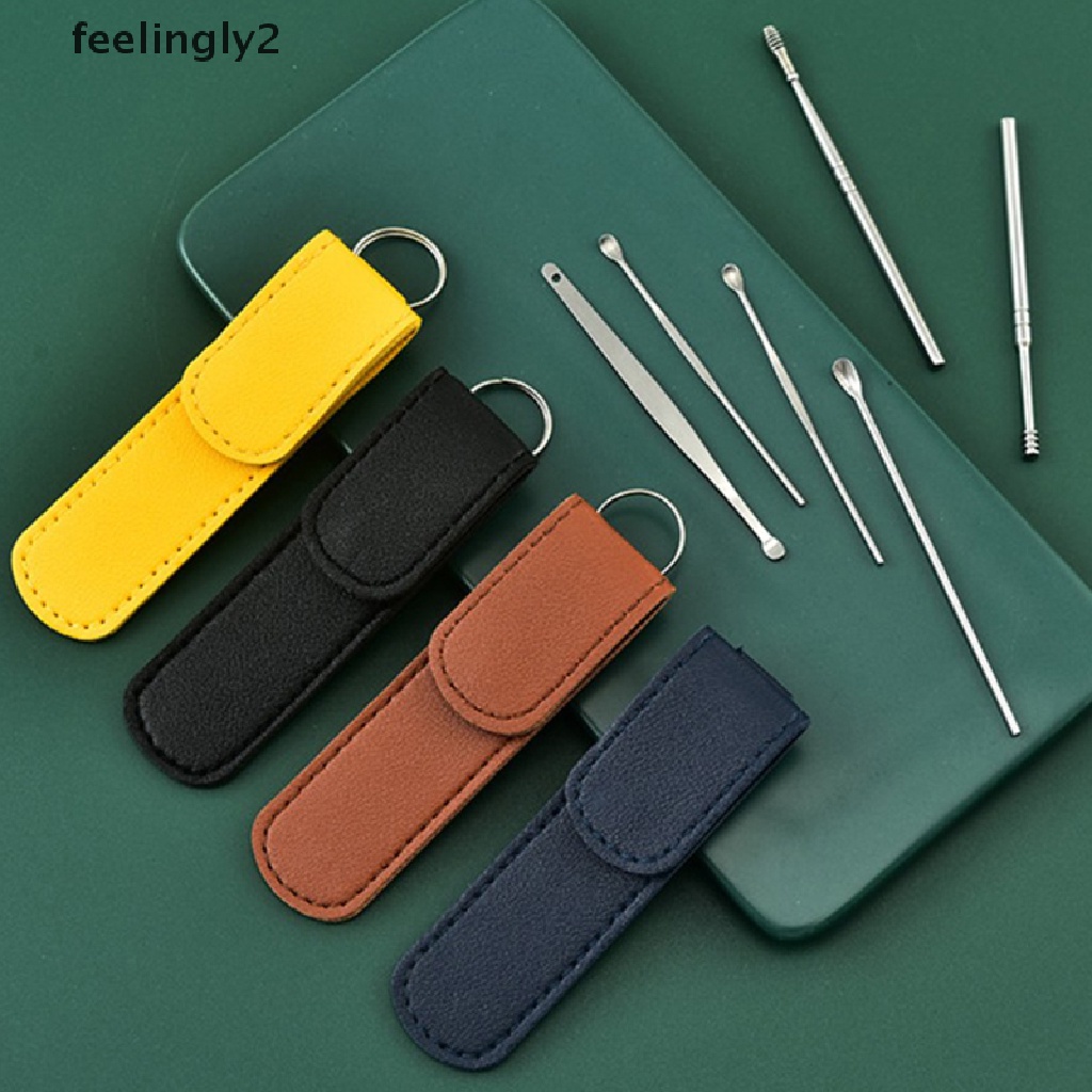 Set 6 Dụng Cụ Lấy Ráy Tai Bằng Inox Chuyên Dụng