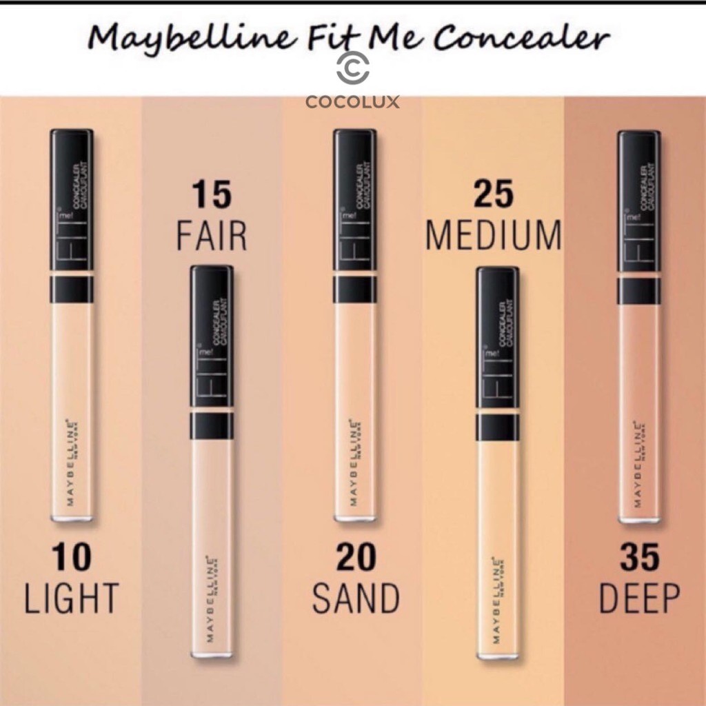 [CoCoLux] Che khuyết điểm Fit Me 10 Light Maybelline +VAT