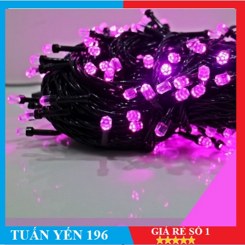 [Giao hỏa tốc 1H] Combo 10 Dây đèn led chớp bóng lục giác  50m trang trí Giáng sinh, lễ tết