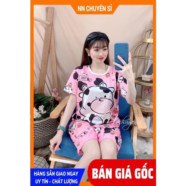 Đồ bộ bé gái in hình chuột dễ thương chất thun mềm mát size đến 70kg DBRBD FULL SIZE