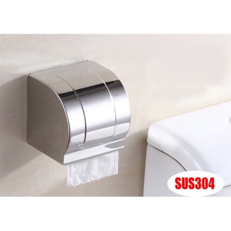 HỘP ĐỰNG GIẤY VỆ SINH INOX 304 LOẠI KÍN- HỘP ĐỨNG GIẤY VỆ SINH CAO CẤP