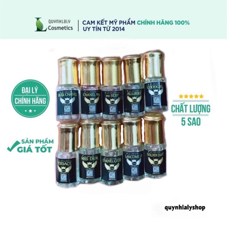 [Chính Hãng] Tinh dầu DuBai Dạng Lăn Mini (Chai Nhỏ) Đủ Mùi