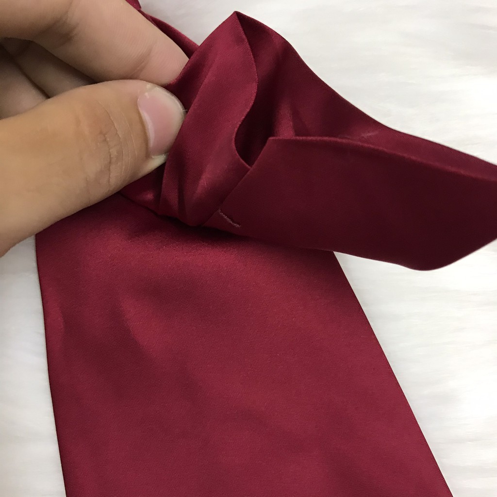 Cà vạt nữ KING học sinh công sở vải phi bóng cao cấp giá rẻ [C05]