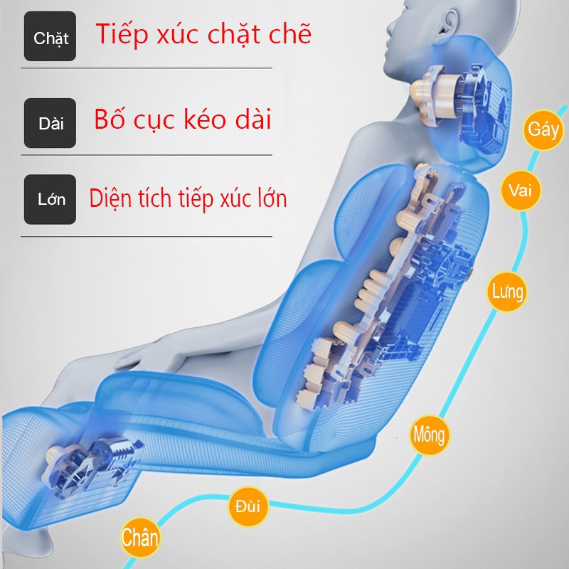 Đệm massage máy mát xa ghế mát xa vai gáy lưng chân đệm massage đa chức năng dùng cho gia đình BE104G*