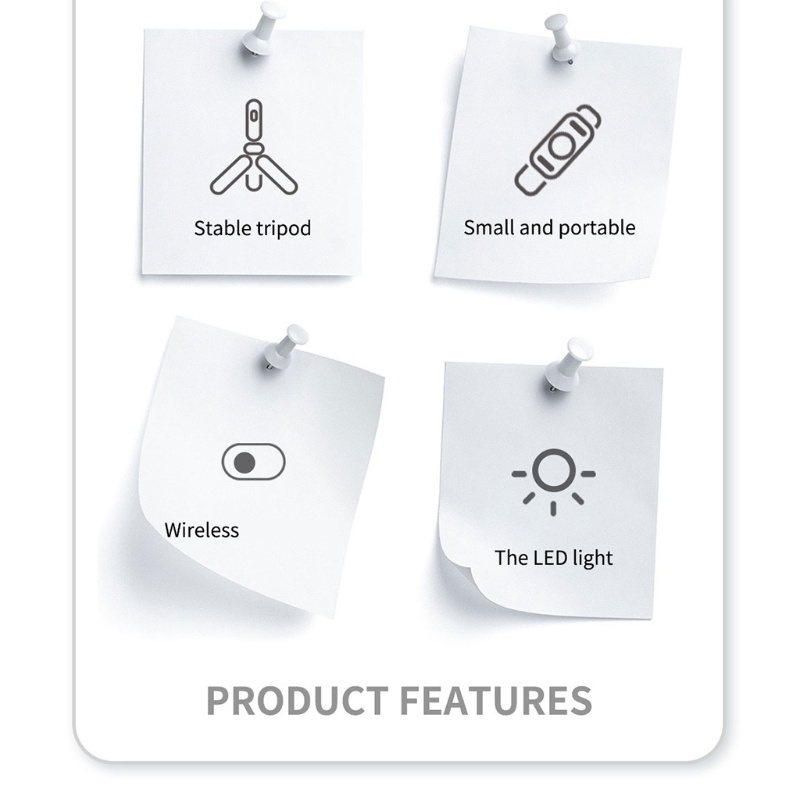 Giá đỡ ba chân kèm đèn LED dùng chụp ảnh cho Monopod
 | BigBuy360 - bigbuy360.vn