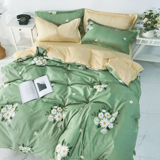 Bộ chăn ga gối 5 món cotton poly cao cấp nhiều hình, chăn ga haily