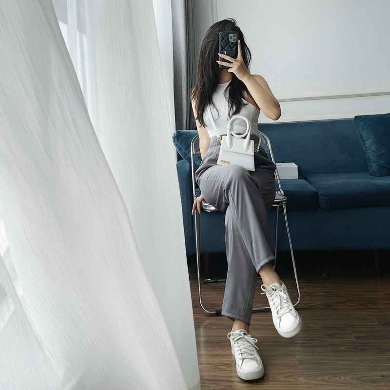 Quần Baggy Ruby Lưng Chun Dáng Đứng