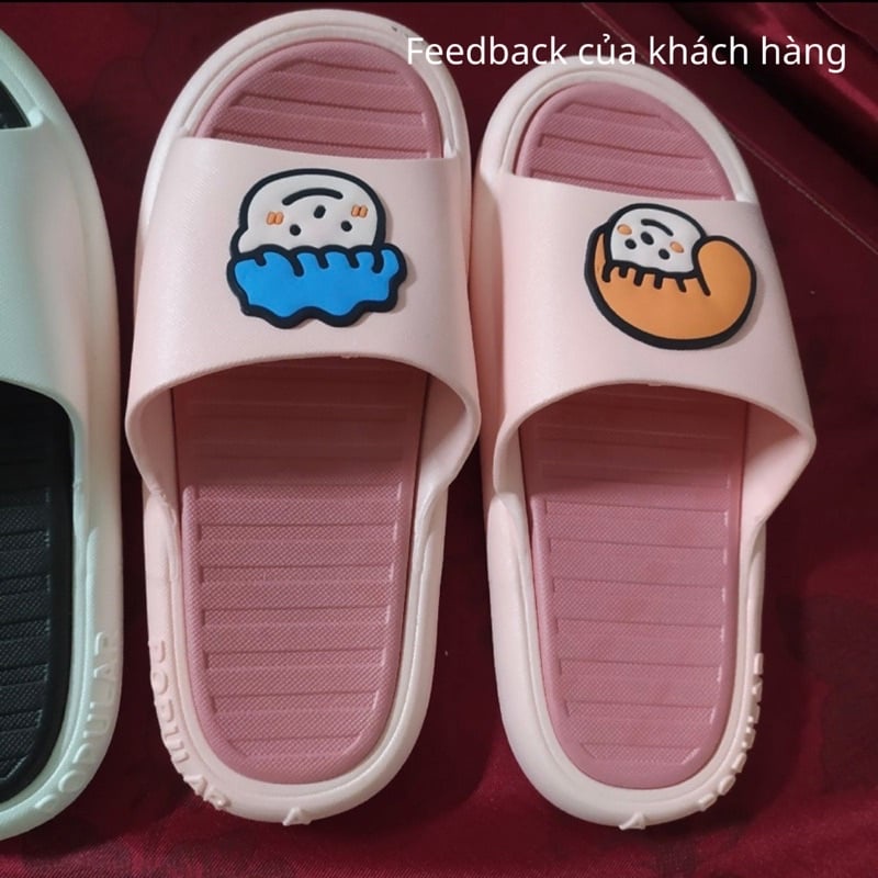 🔥HÀNG SIÊU CẤP🔥Dép nam nữ, Dép bánh mỳ đúc cao su non nguyên khối siêu bền họa tiết khủng long cute