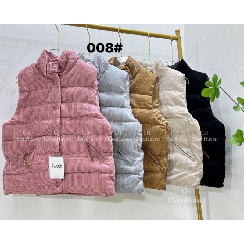 Áo gile phao nhung tăm hàng chuẩn QCl1