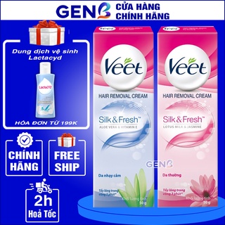 Kem Triệt Lông Nách,Chân,Bikini Vùng Kín Wax Lông Veet - Kem Tẩy Lông Veet Da Nhạy Cảm,Thường- Triệt Lông Vĩnh Viễn GENB