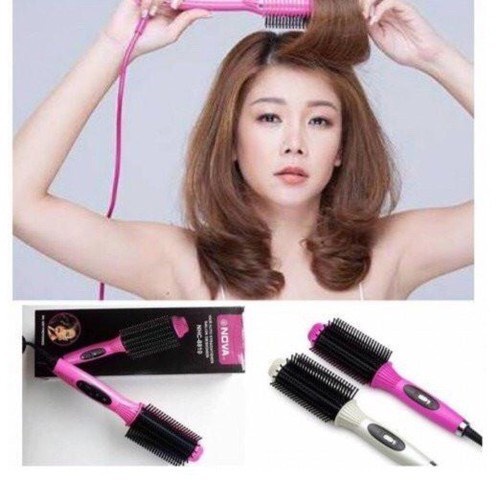 ❣️XẢ KHO BÁN LỖ ❣️Máy uốn tóc, Lược điện làm tóc NOVA 8810 đa năng tạo kiểu tóc,3 chế dộ làm xoăn + dập xù + là tóc,