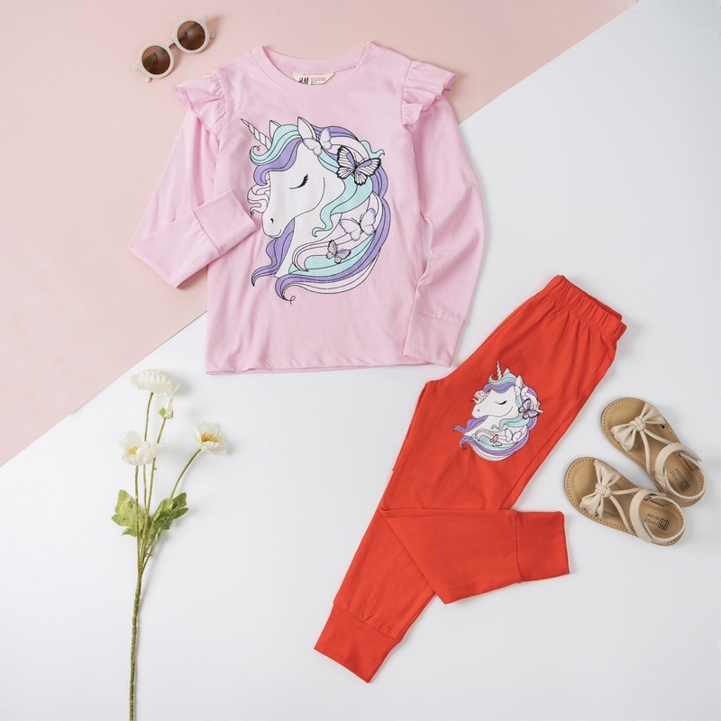 Bộ thun cotton dài tay bé gái size đại mềm mịn 17-45kg