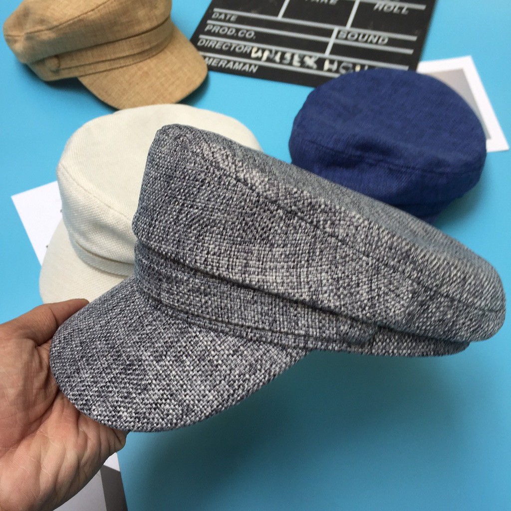 Mũ baret cực sang, chất dạ thô