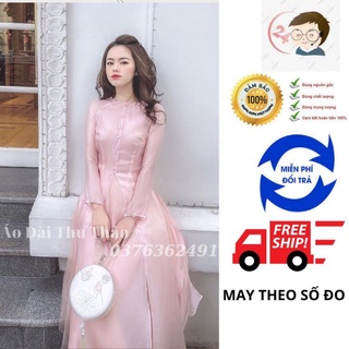 Áo dài cách tân 4 tà tơ ý mềm cao cấp xẻ tà đính hoa sang trọng