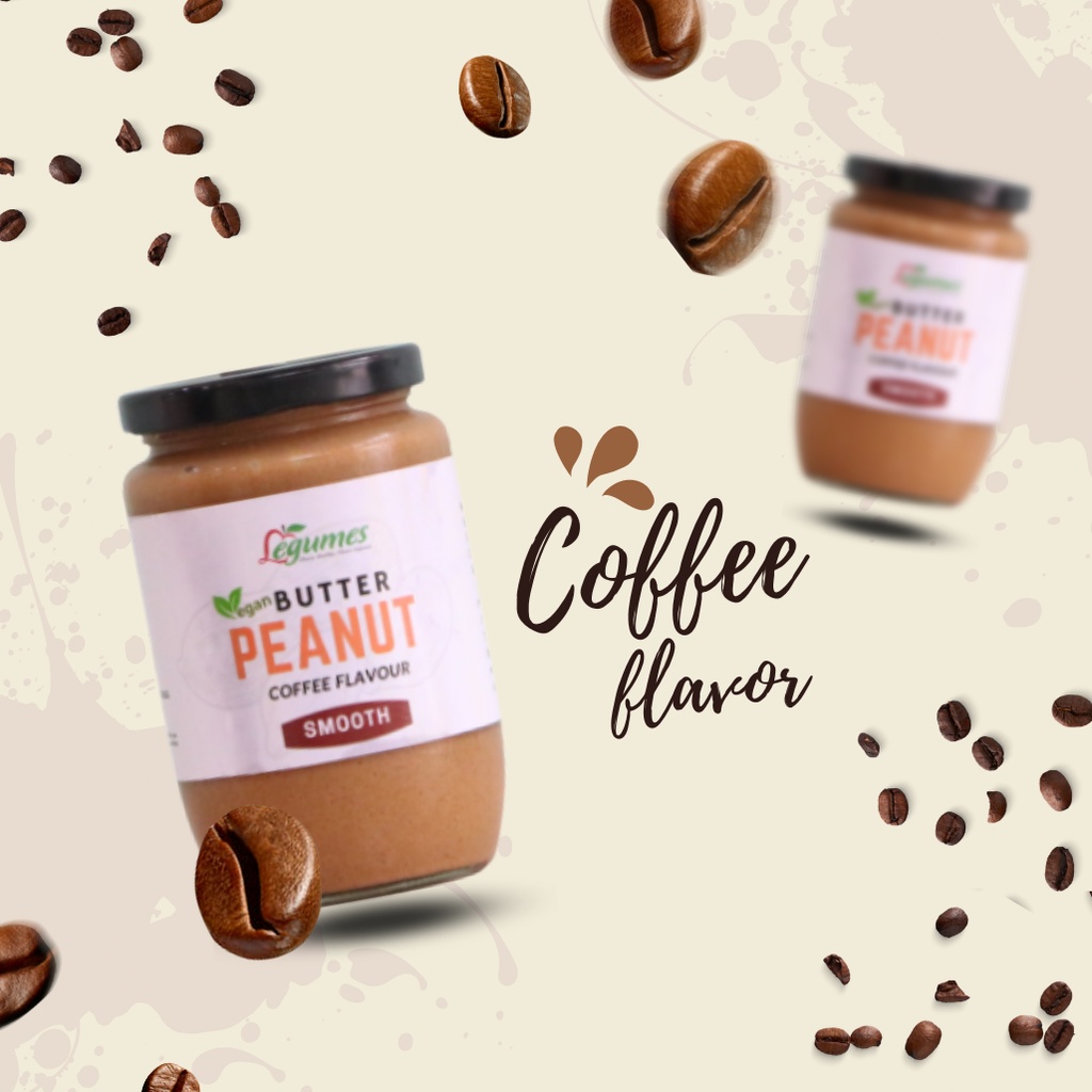 Bơ Đậu Phộng Vị Cà Phê Nguyên Chất Không Đường Chuẩn Healthy, Ăn Kiêng, Eat Clean, Keto, Ăn Chay Thực Dưỡng 400g